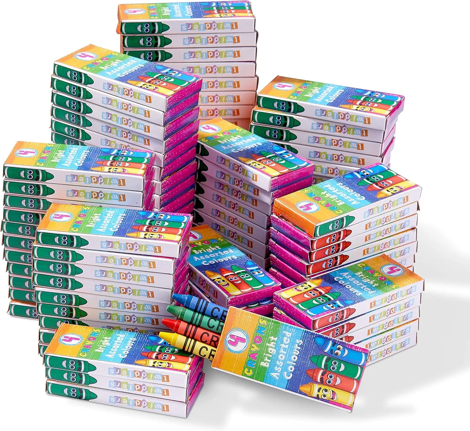 Mini Wax Colouring Crayons (Packs of 4)