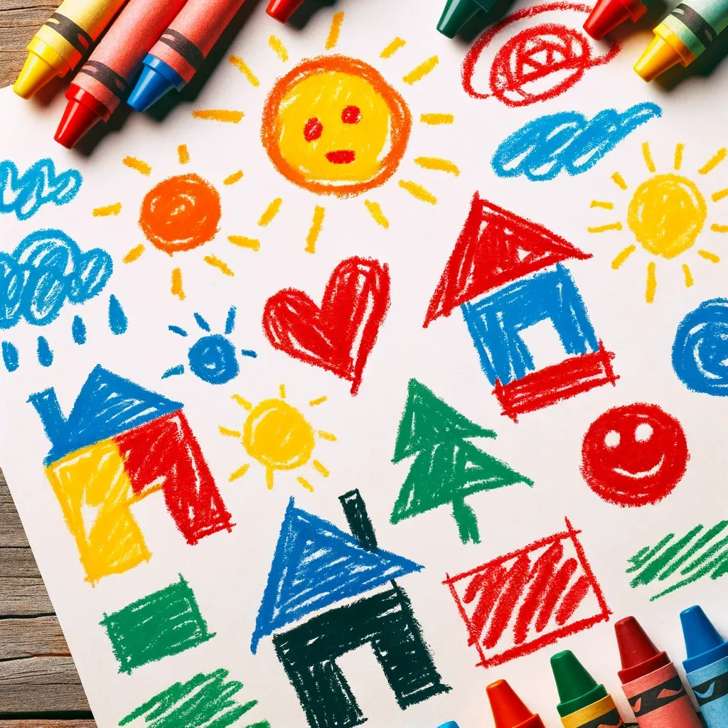 Mini Wax Colouring Crayons (Packs of 4)