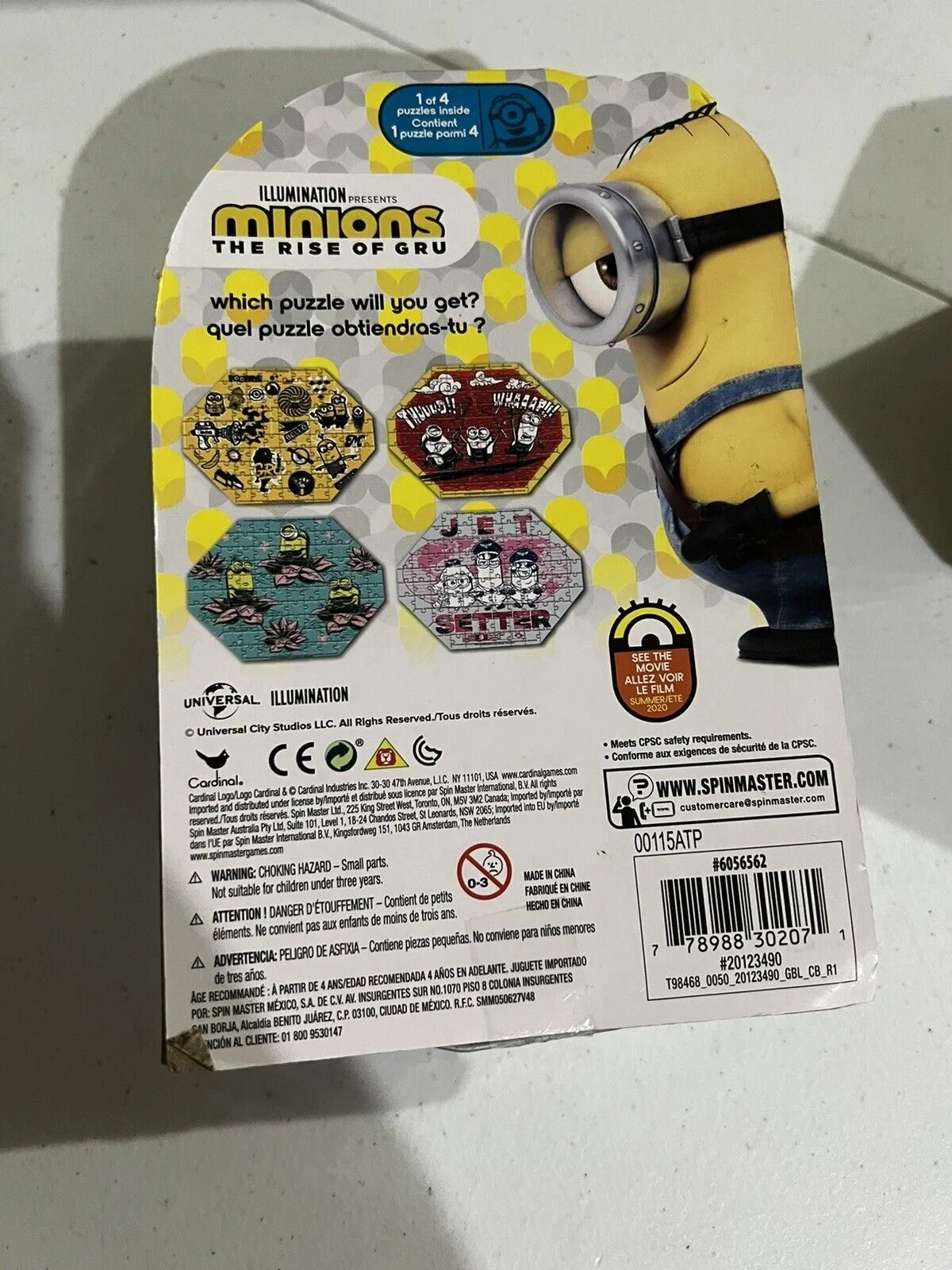 Minions - 100 Piece Jigsaw Puzzle - comes with Travel Tin Toy Game Family Fun