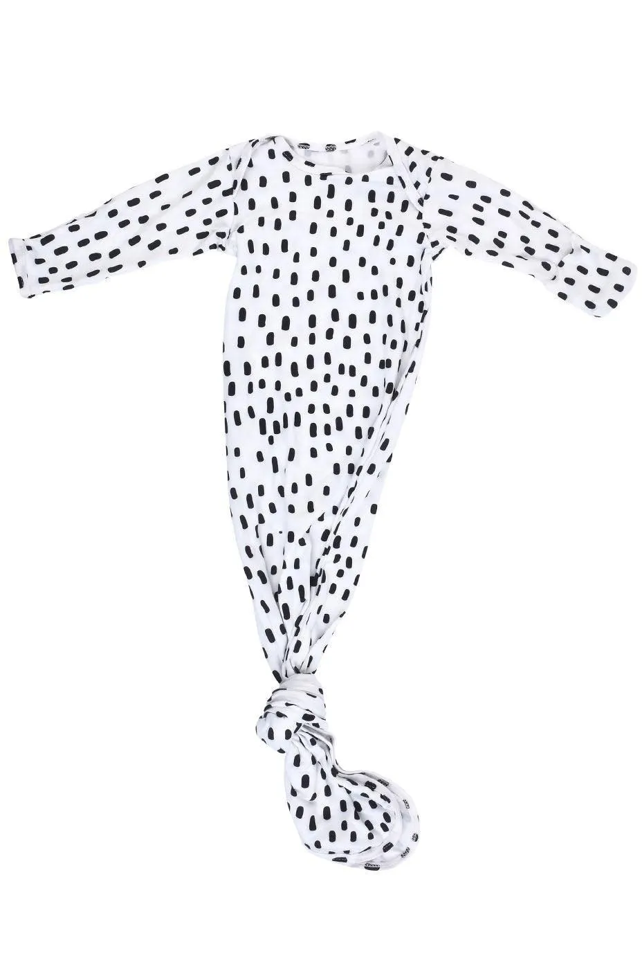 Modern Polka Dot Knotted Newborn Gown Set