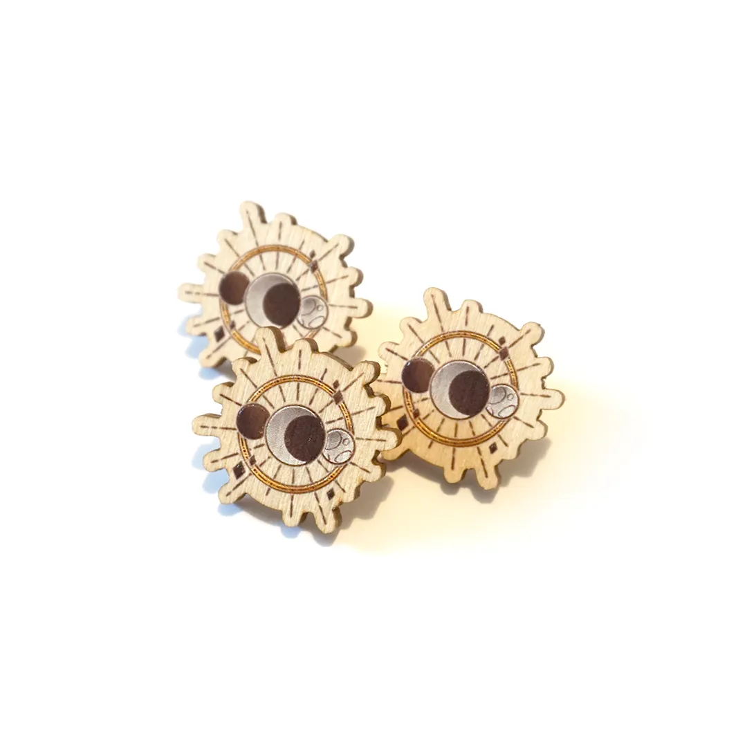 Moon Phases | Wooden Pin
