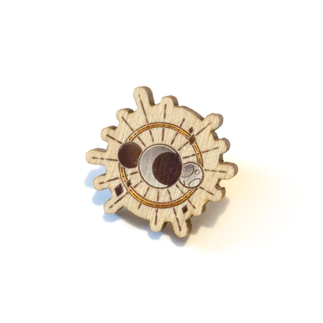 Moon Phases | Wooden Pin