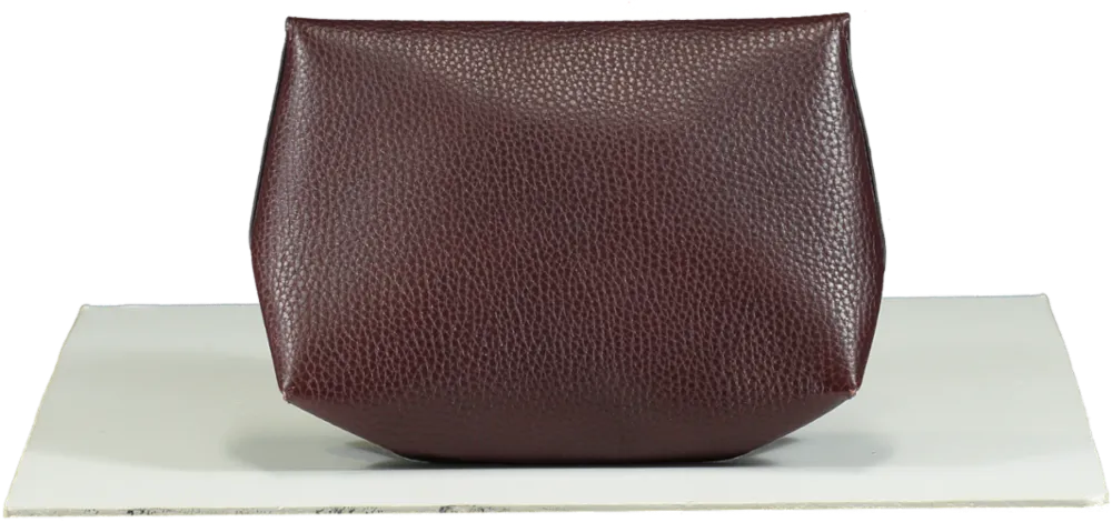 Mulberry Red Small Classic Grain Oxblood Darley Clutch Bag / Cosmetic Pouch One Size