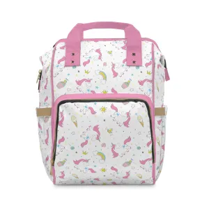 Multifunctional Unicorn Diaper Backpack - Magical Storage Solution for Busy Parents