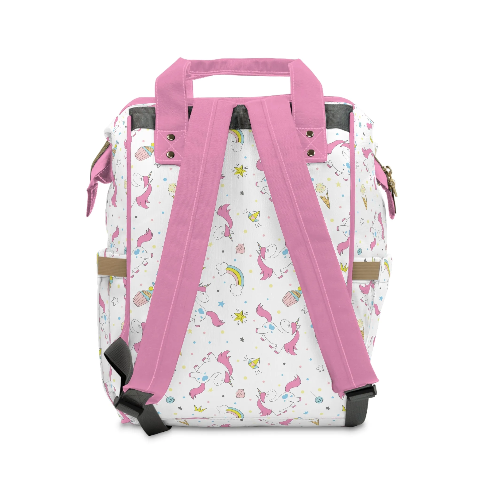Multifunctional Unicorn Diaper Backpack - Magical Storage Solution for Busy Parents