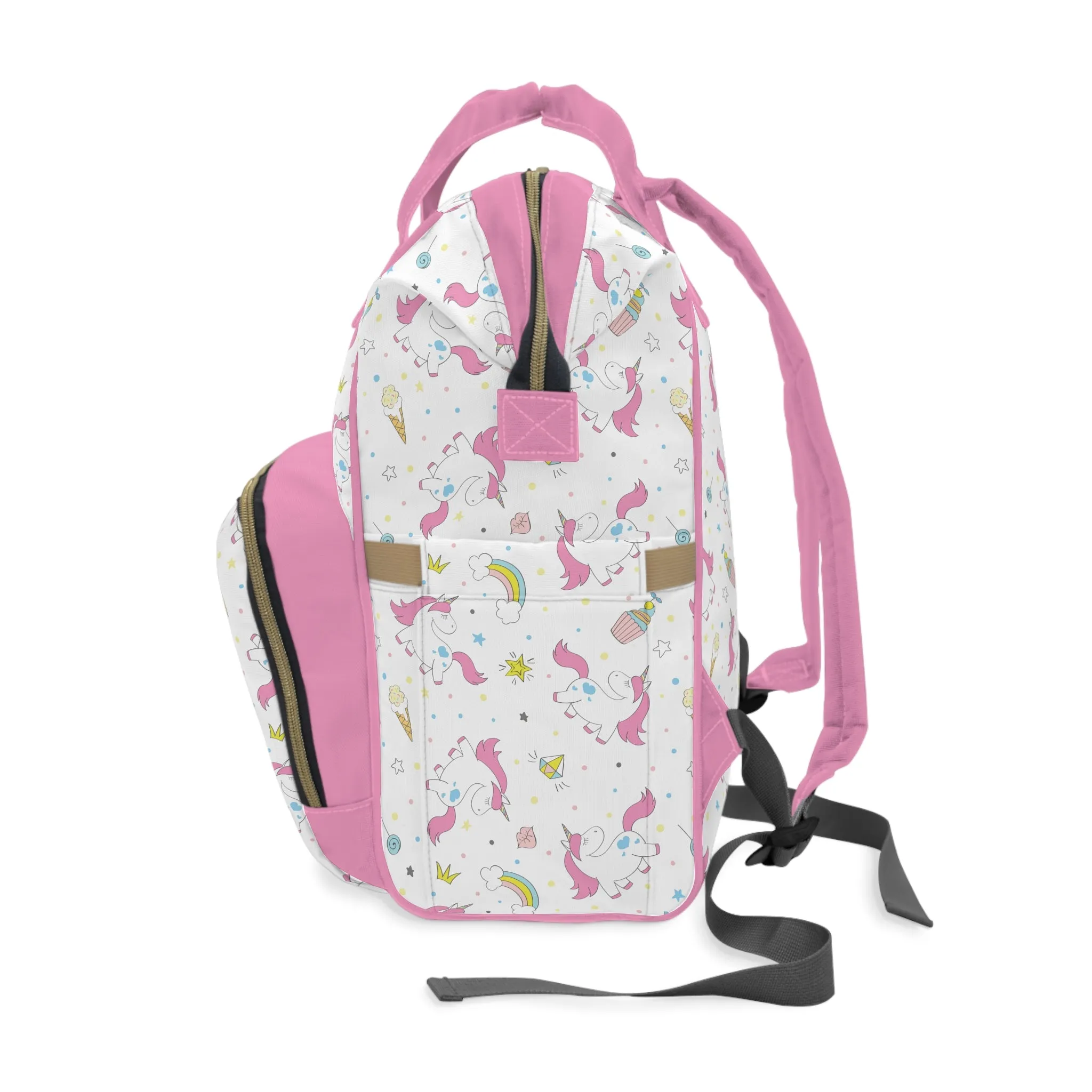 Multifunctional Unicorn Diaper Backpack - Magical Storage Solution for Busy Parents