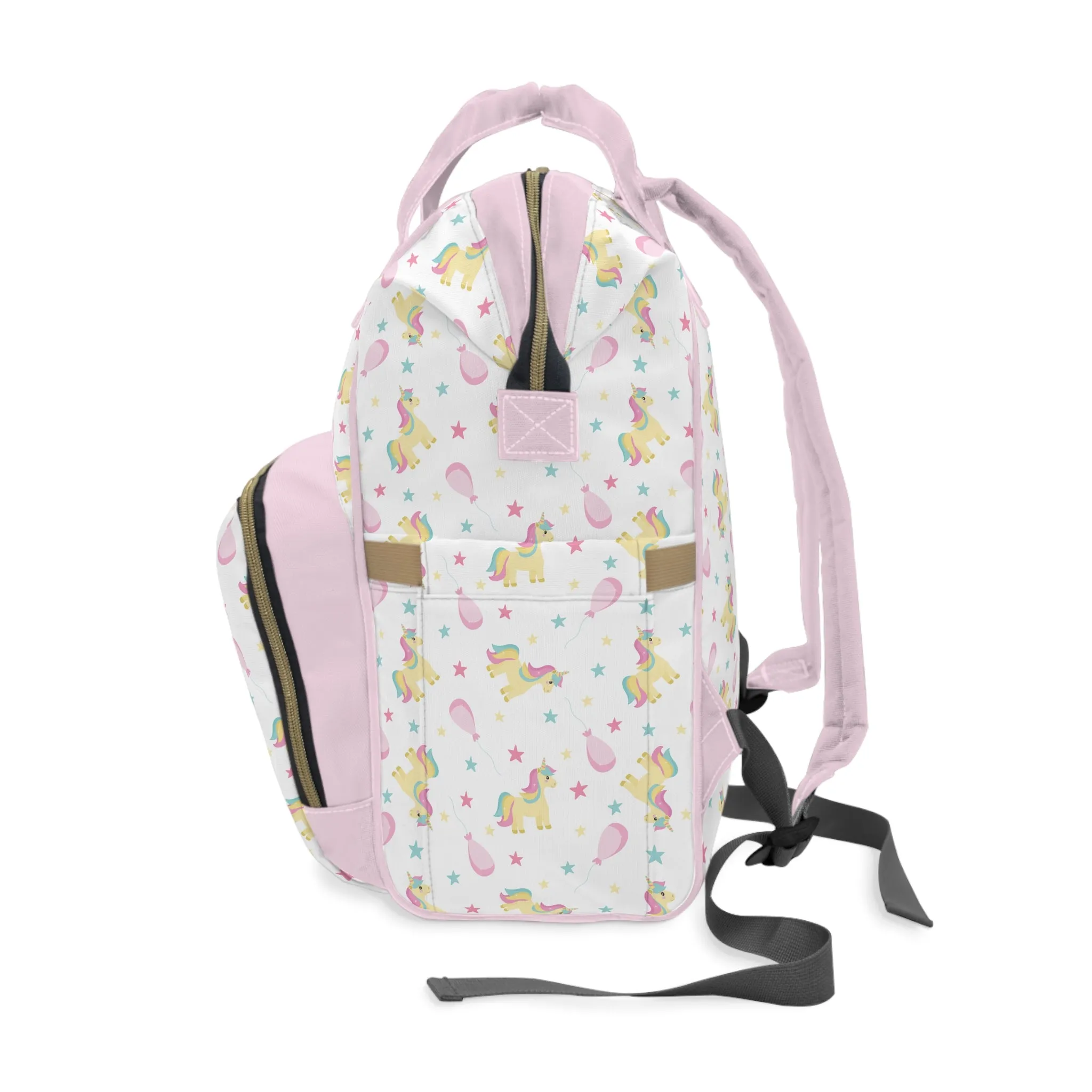 Multifunctional Unicorn Diaper Backpack - Magical Storage Solution for Busy Parents