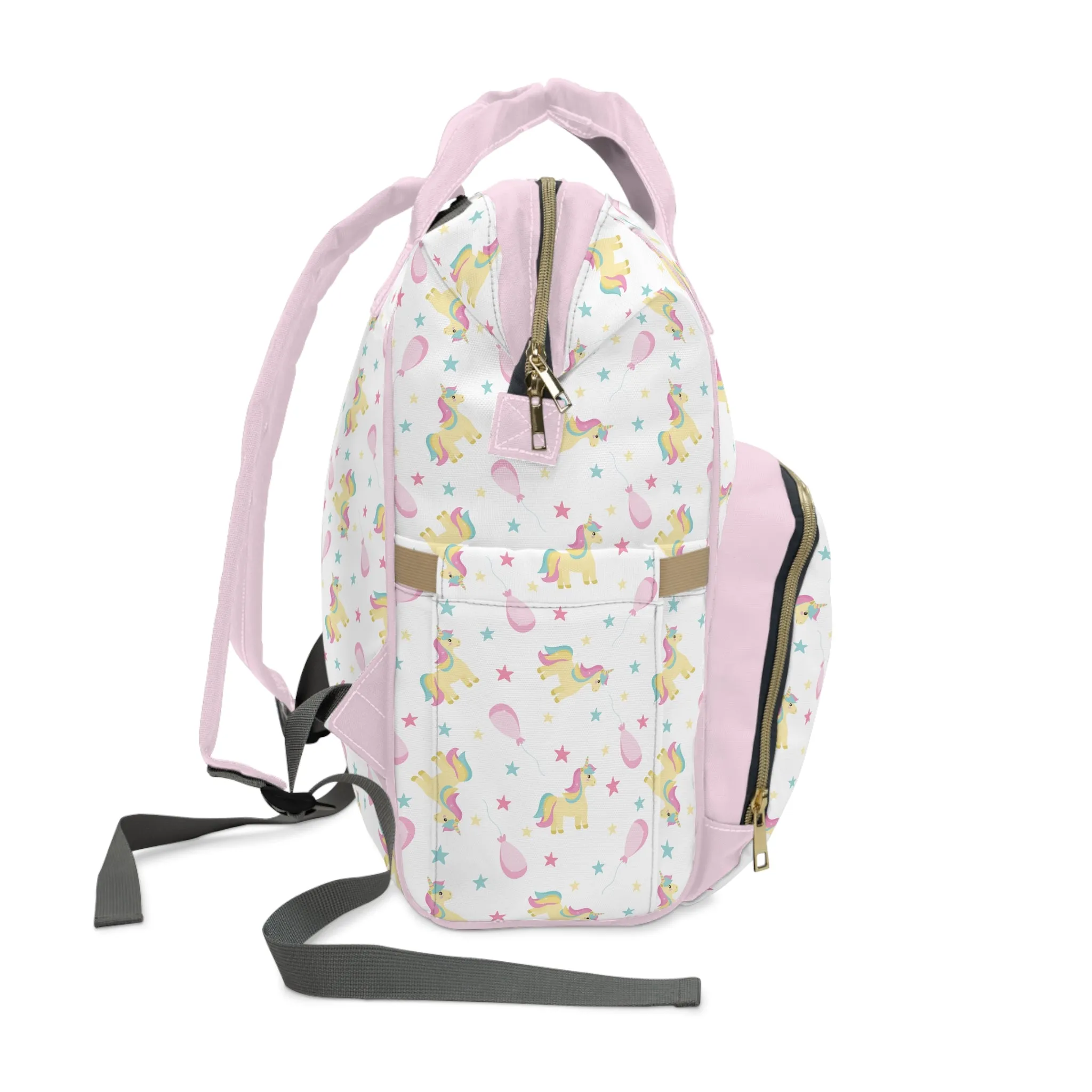 Multifunctional Unicorn Diaper Backpack - Magical Storage Solution for Busy Parents