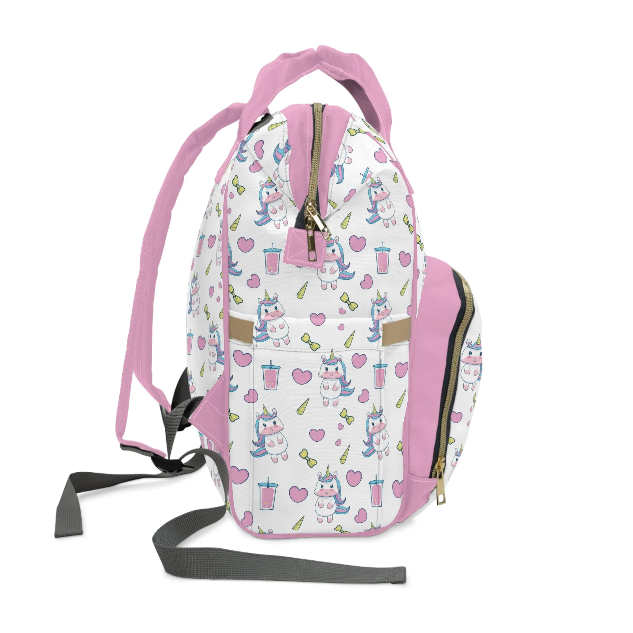 Multifunctional Unicorn Diaper Backpack - Magical Storage Solution for Busy Parents