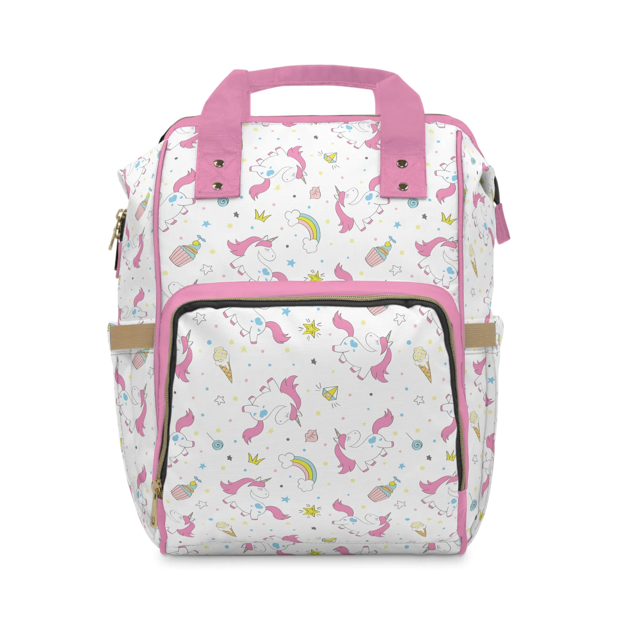 Multifunctional Unicorn Diaper Backpack - Magical Storage Solution for Busy Parents