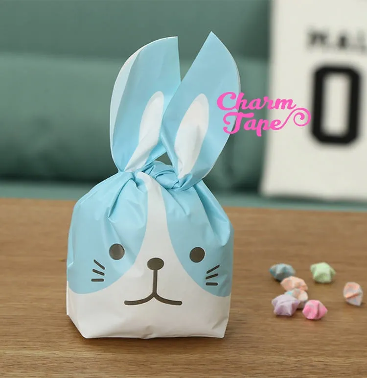 Nah face Rabbit Bunny Bags // Cello Bags // Party Bags Set of 25 bags CB22 9.8x16x5.5 cm