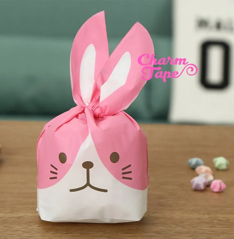 Nah face Rabbit Bunny Bags // Cello Bags // Party Bags Set of 25 bags CB22 9.8x16x5.5 cm
