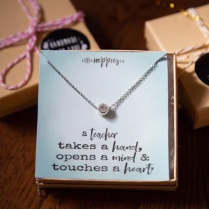 Necklace for teacher, Teacher appreciation gift, Teacher gifts, End of year gift, Personalized gift for teacher, Teacher appreciation gifts