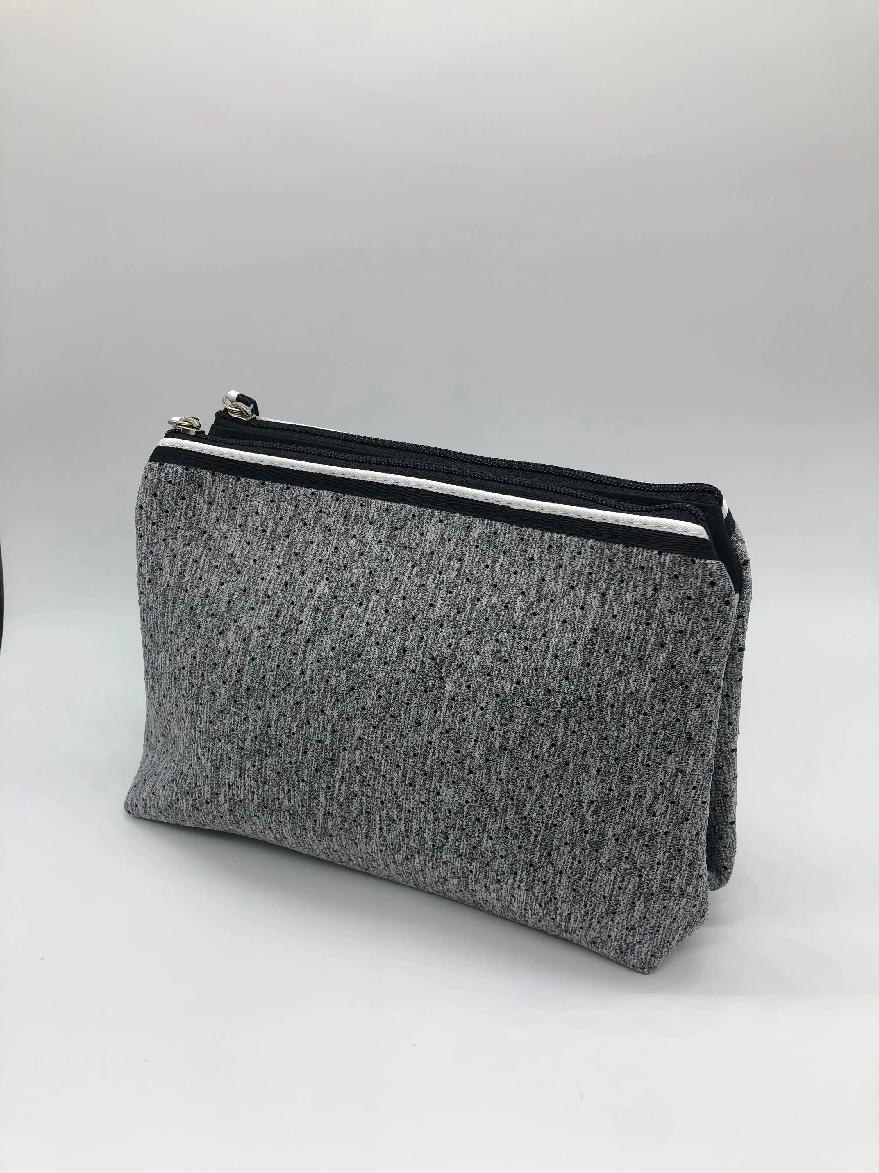 Neoprene Double Cosmetic Bag