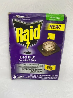 New Raid Bed Bug Detector and Trap Home Travel 8 count
