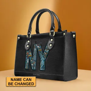 New York City Chic Leather Handbag by CHRISTIANARTBAG – Urban Sophistication - CABLTHB05010424.