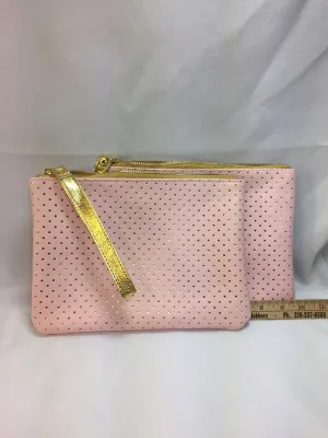 New Zipper MakeUp Bag Case Pouch Travel Pink And Gold