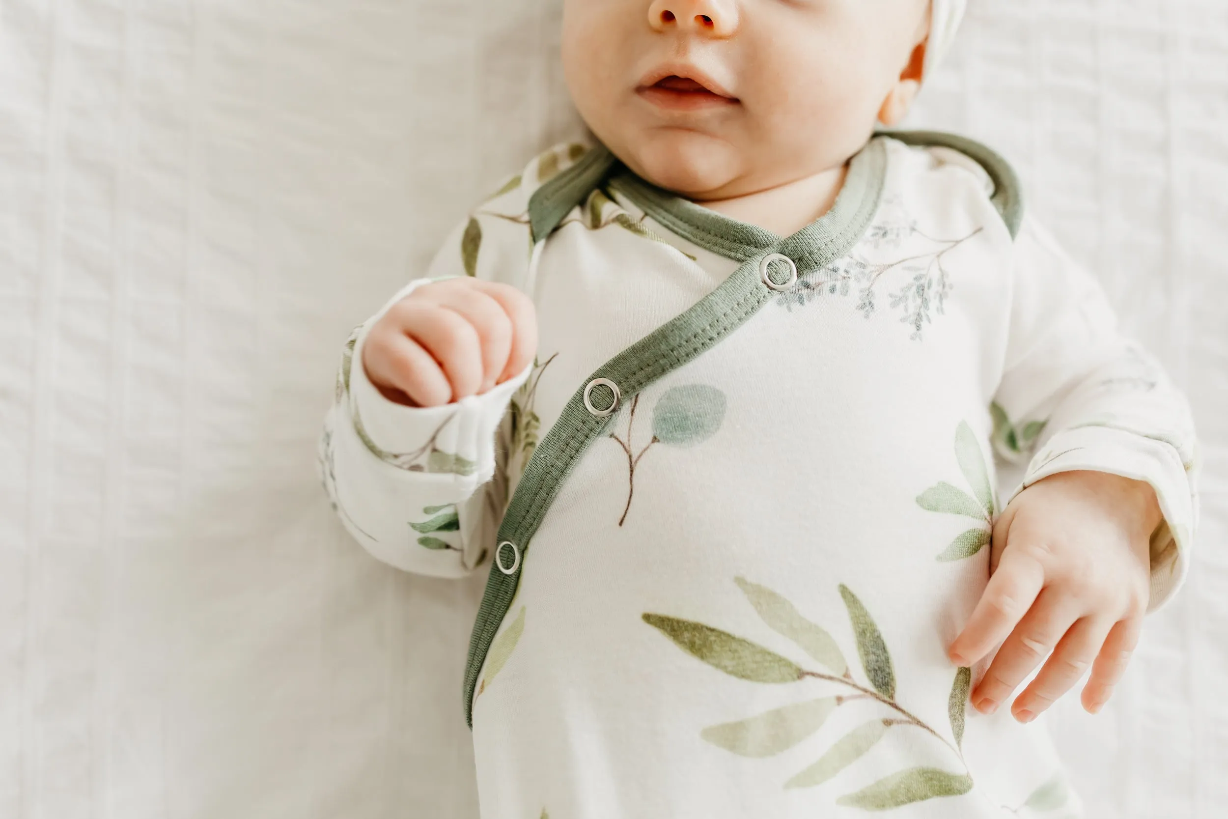 Newborn Knotted Gown - Haven