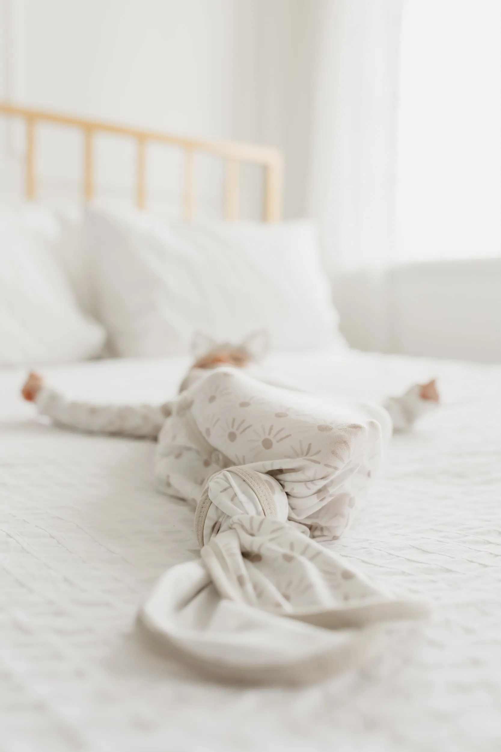 Newborn Knotted Gown - Shine