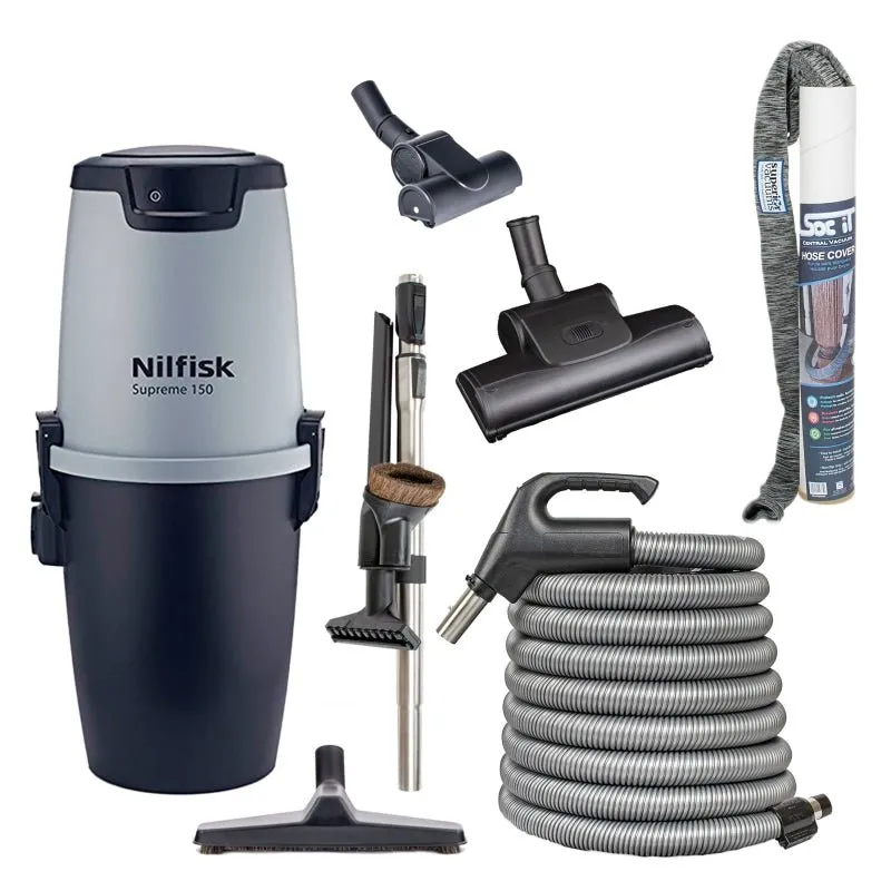 Nilfisk Supreme 150 Central Vacuum Power Unit with Air Turbine Head Kit