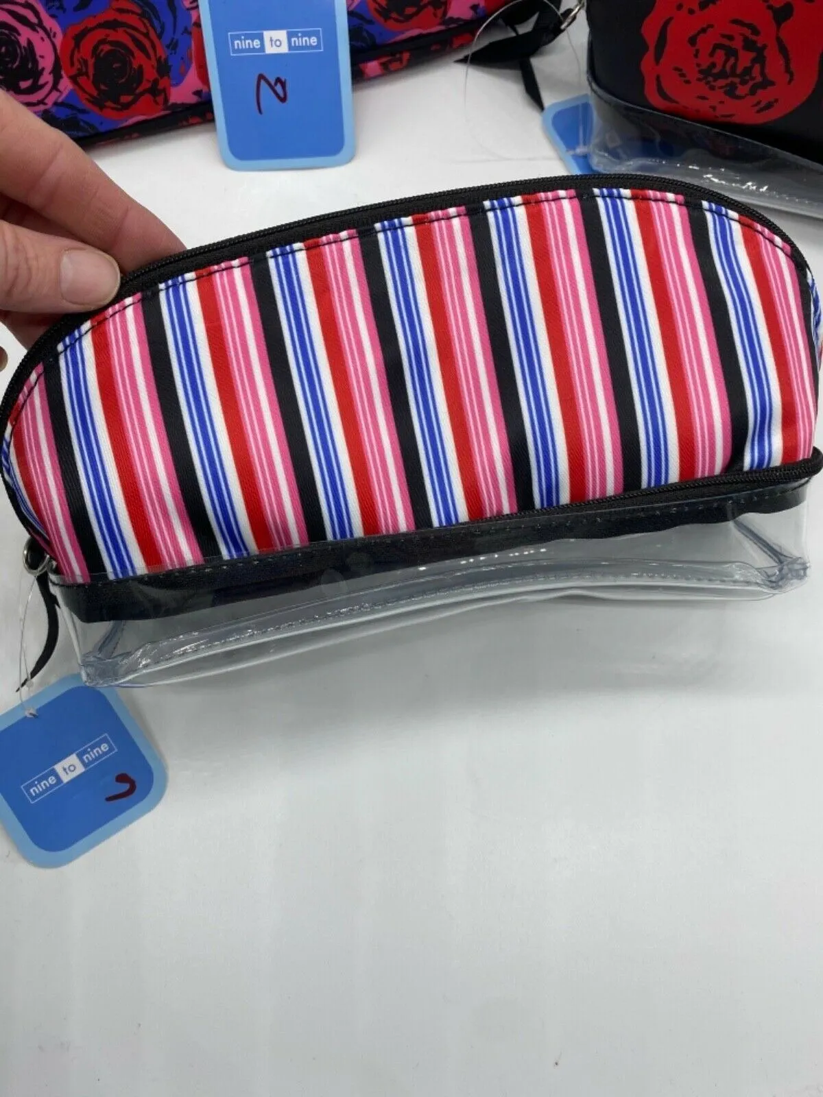 Nine To Nine Makeup Cosmetic Organizer Travel Pouch Zipper Bag YOU CHOOSE