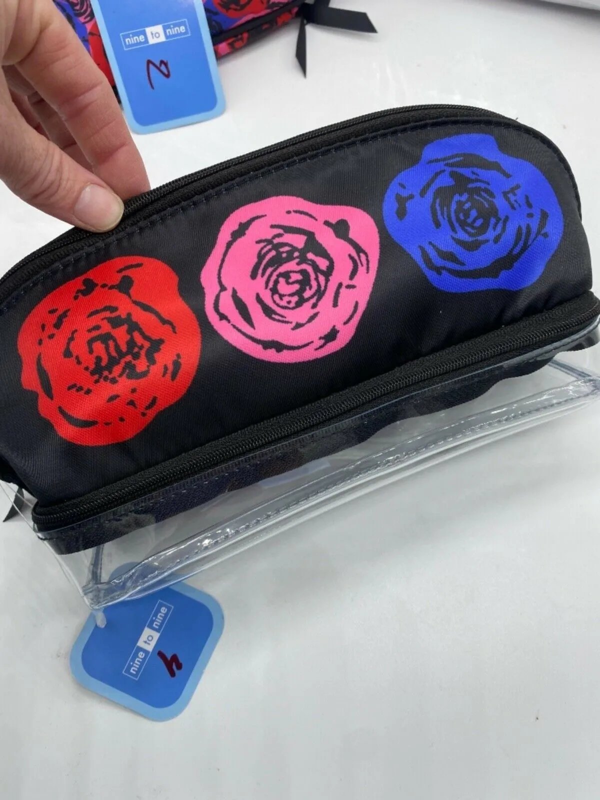 Nine To Nine Makeup Cosmetic Organizer Travel Pouch Zipper Bag YOU CHOOSE