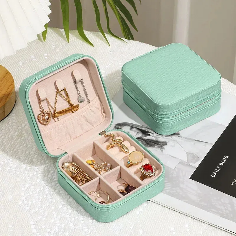 Nucomfy™ Leather Jewelry Storage Box Organizer