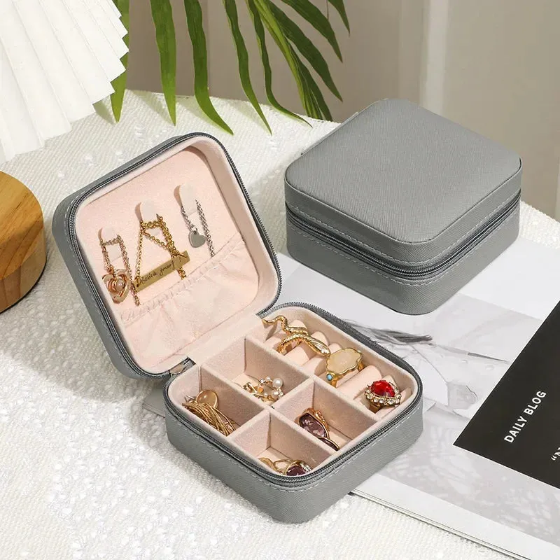 Nucomfy™ Leather Jewelry Storage Box Organizer