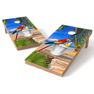 Official 2x4 Beach Parrot Cornhole Game