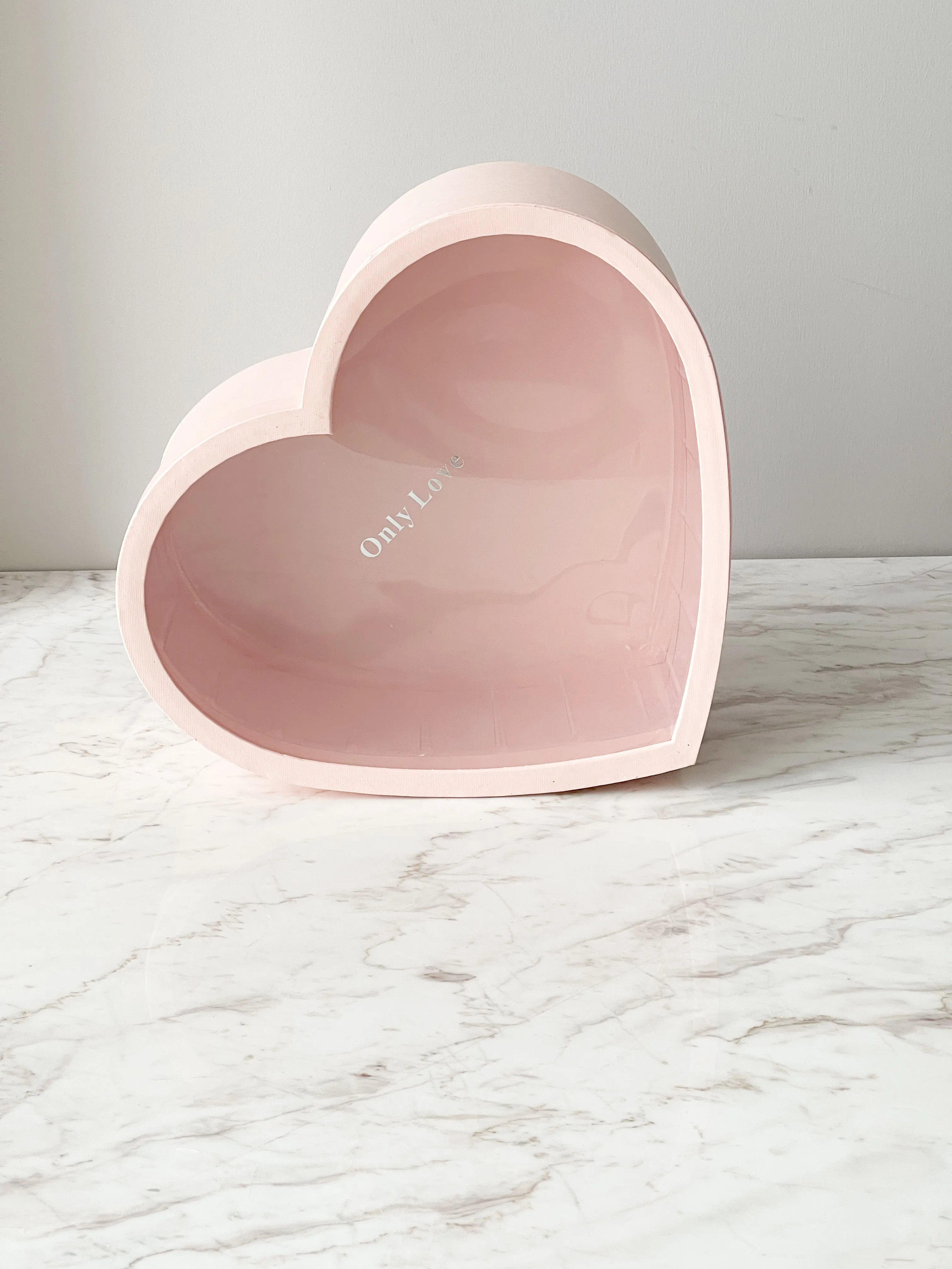 Only Love heart shape Flower Boxes in different size and color
