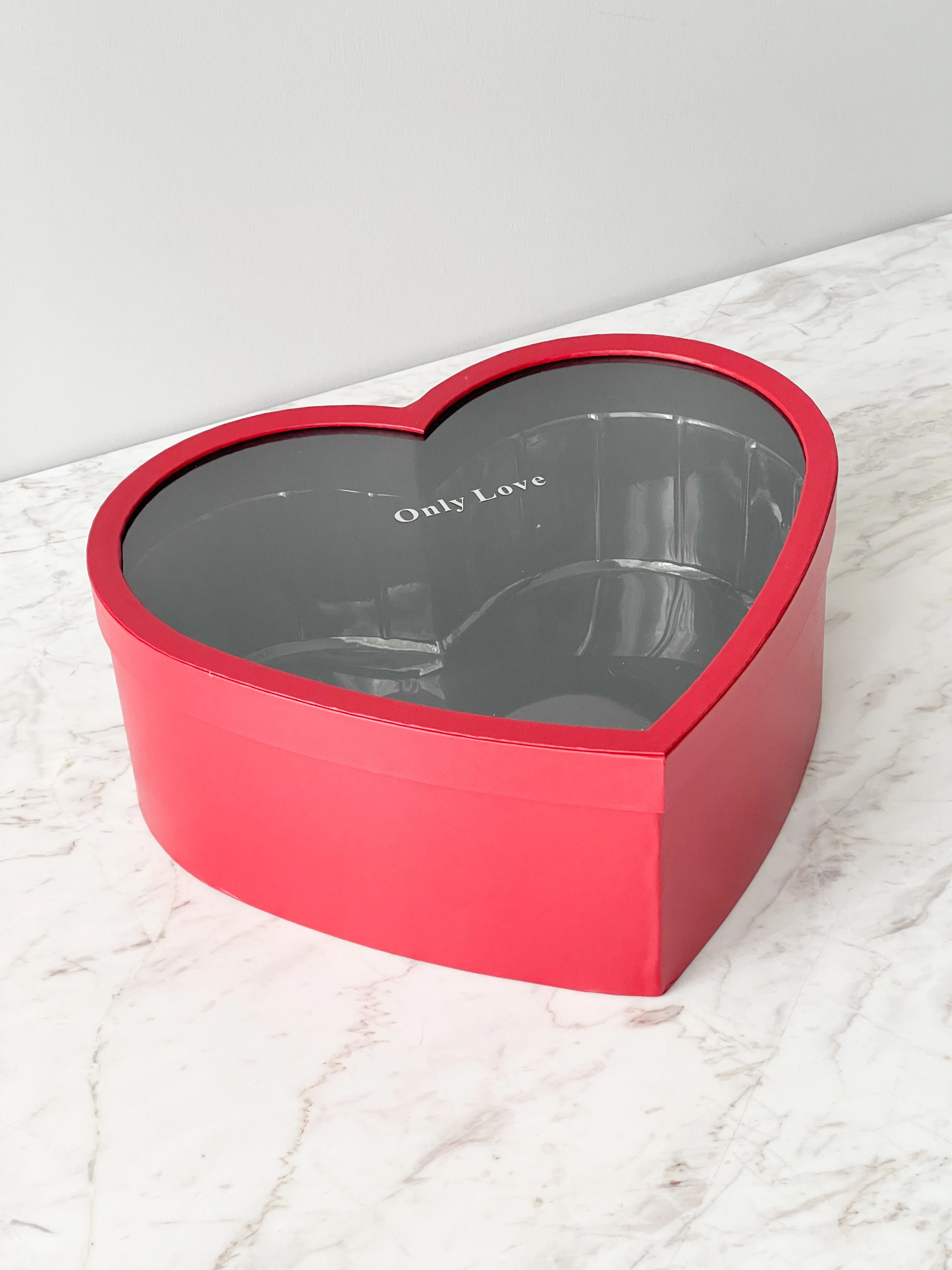 Only Love heart shape Flower Boxes in different size and color