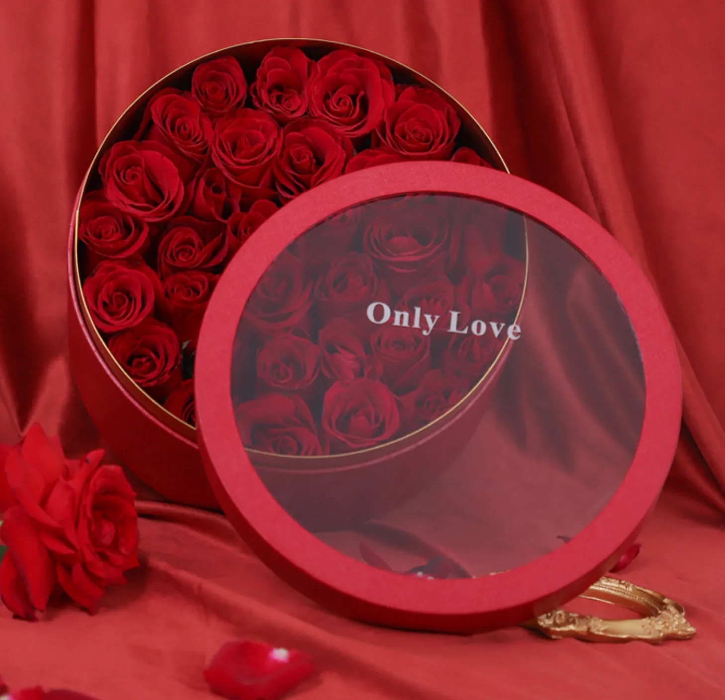 Only Love heart shape Flower Boxes in different size and color