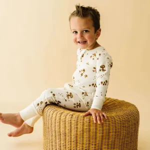 Organic 2-Way Zip Romper | Fungi