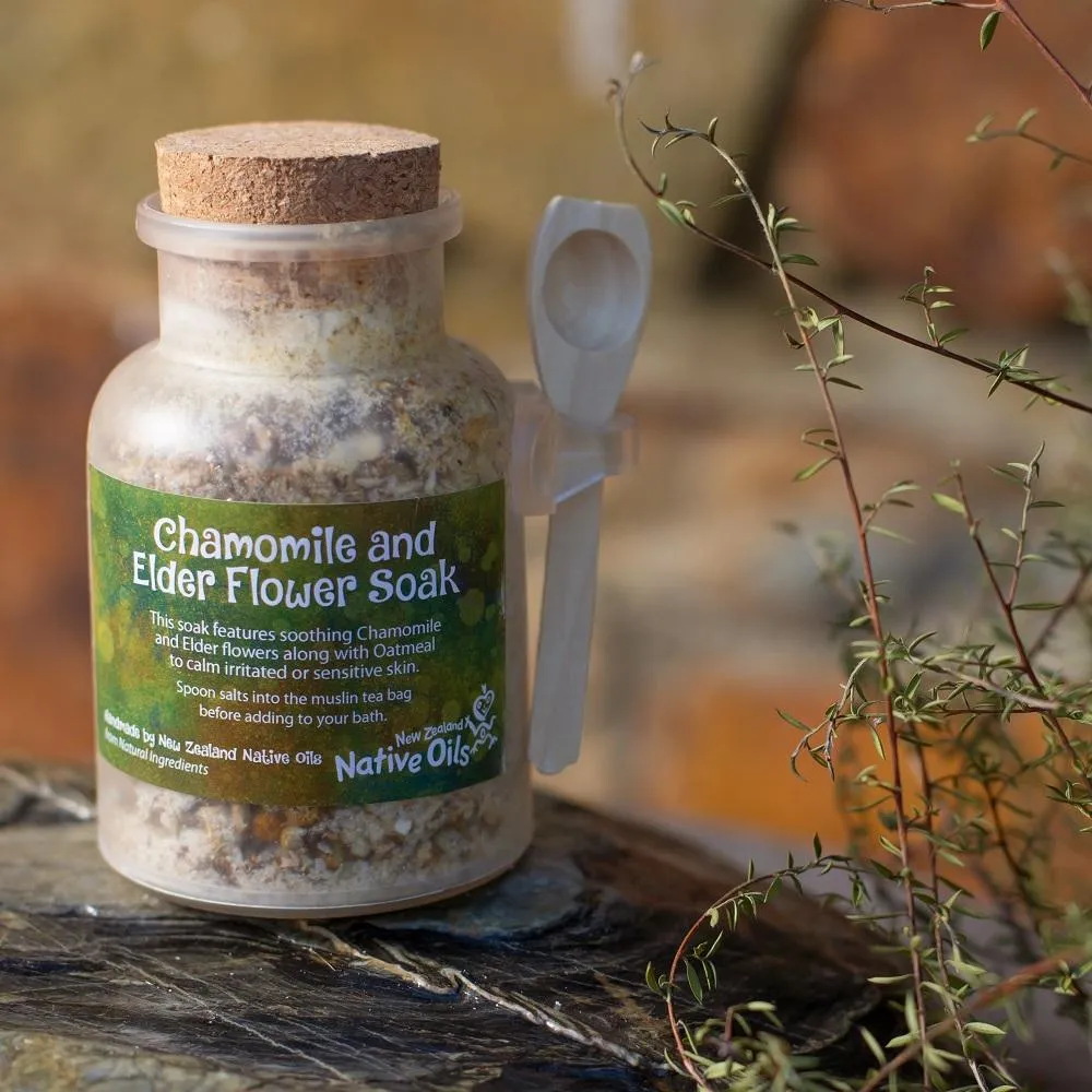 Organic Chamomile and Elder Flower Bath Soak 200g