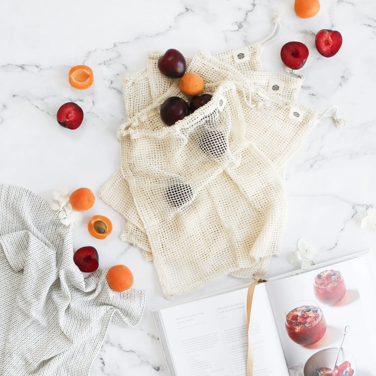 Organic Cotton Produce Bags - LM