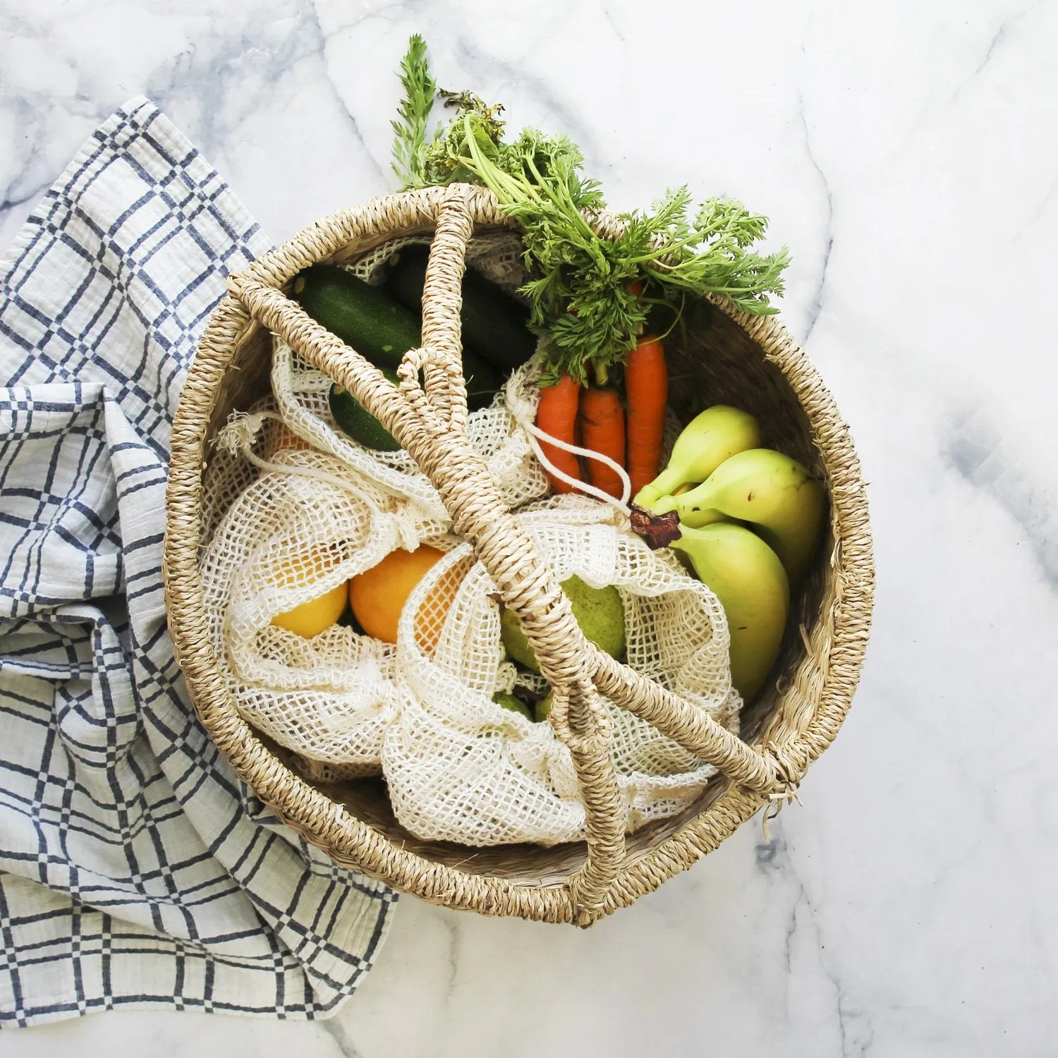 Organic Cotton Produce Bags - LM