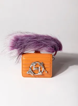 Outhouse   -   Sling Bag The Oh V Furbie - Creamsicle Orange