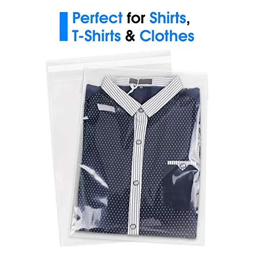 Pack It Chic - 10” X 13” (200/1000 Pack) Clear Resealable Polypropylene Bags - Fits 10X13 Prints, Photos, Documents - Self Seal