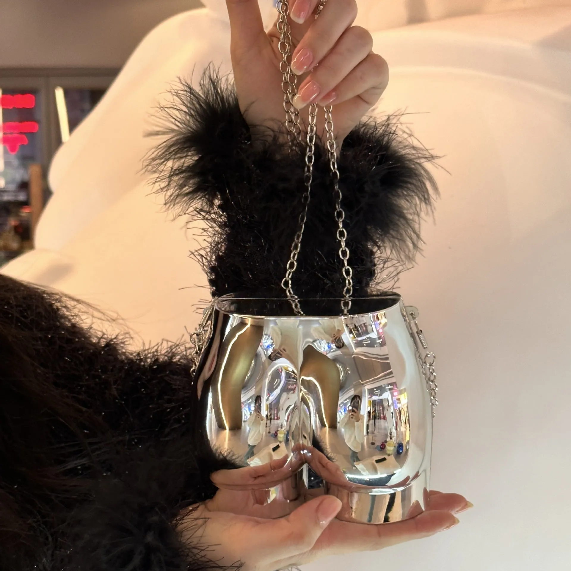 Personalized Creative Butt Design Chain Female Crossbody Bags