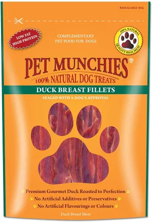 Pet Munchies Duck Breast Fillet 80 gm x 8 bags