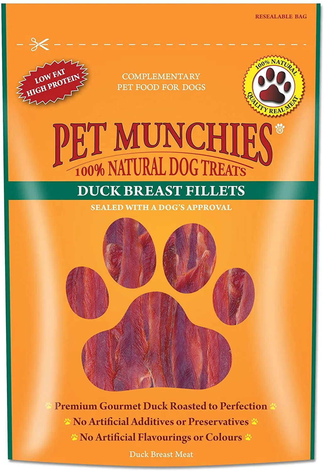 Pet Munchies Duck Breast Fillet 80 gm x 8 bags