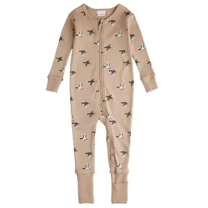 Petit Lem Mallard Print Playsuit Sand