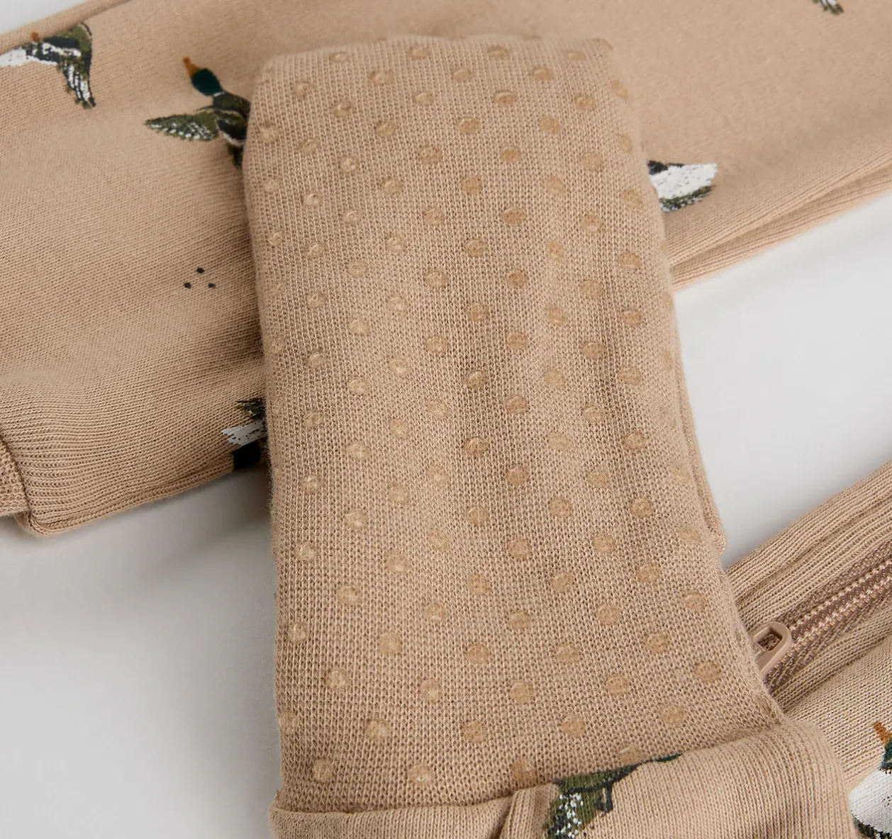 Petit Lem Mallard Print Playsuit Sand