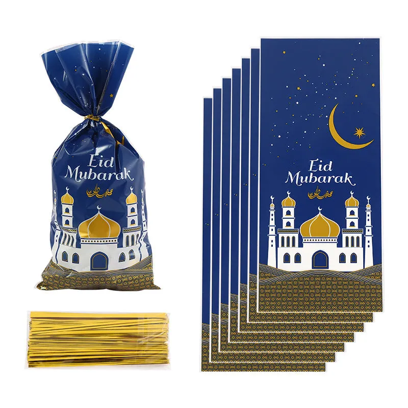 Plastic OPP Candy Cookie Bags, Ramadan Kareem Decorations, Islamic Muslim Party Supplies, Eid Al-Fitr, Ramadan Kareem Holiday Accessories, Birthday Party Supplies, Room Decor