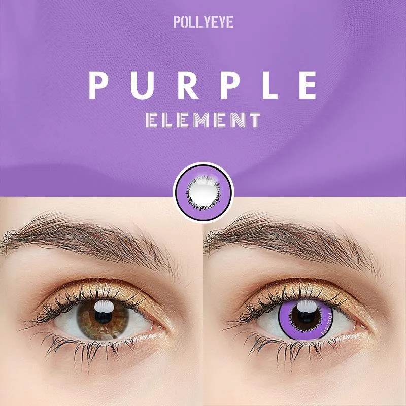 Pollyeye Element Violet Colored Contact Lenses