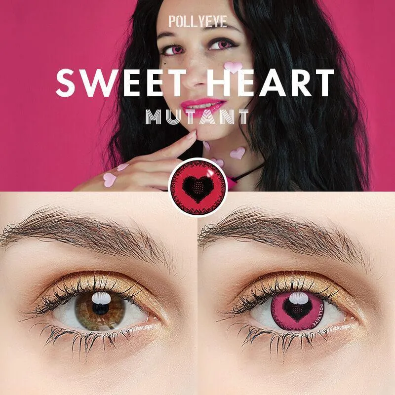 Pollyeye Mutant Sweet Heart Colored Contact Lenses