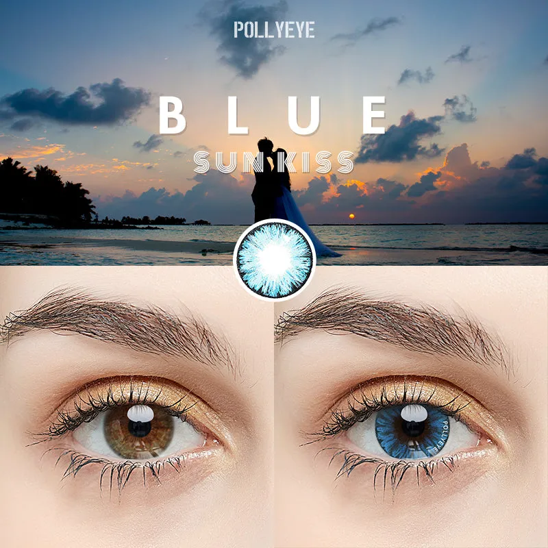 Pollyeye SunKiss Blue  Colored Contact Lenses