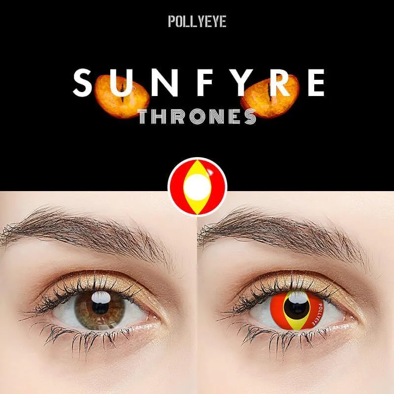 Pollyeye Thrones Sunfyre Colored Contact Lenses