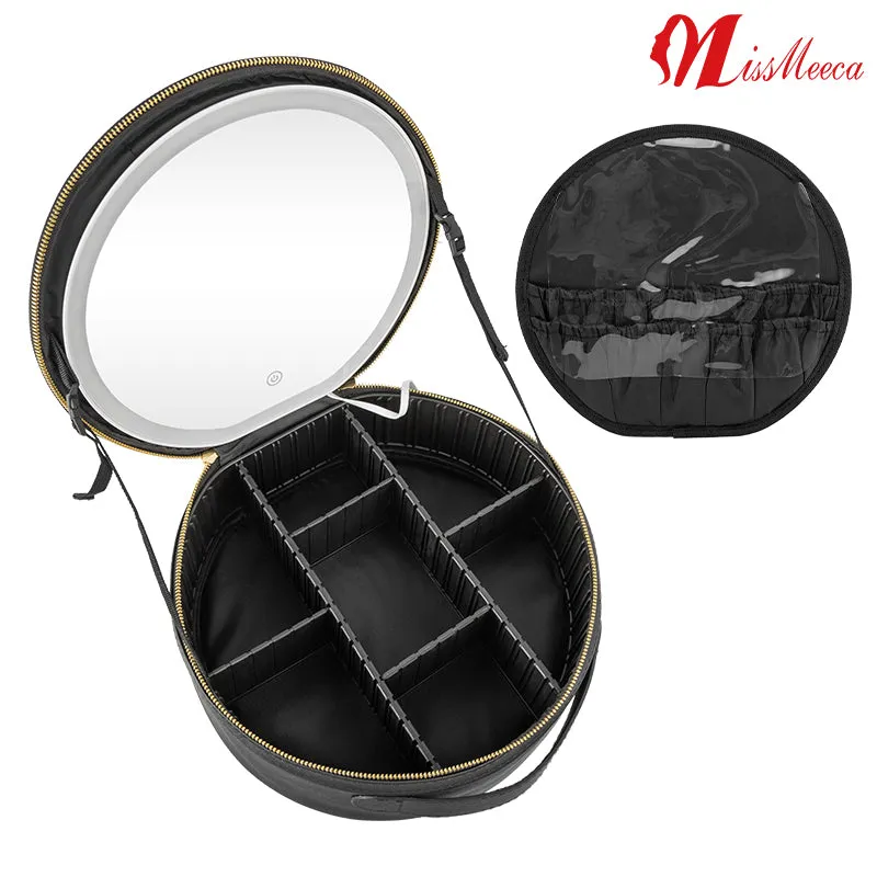 Portable Espelhos Espejo Con Luz Led Travel Vanity Cosmetic Case
