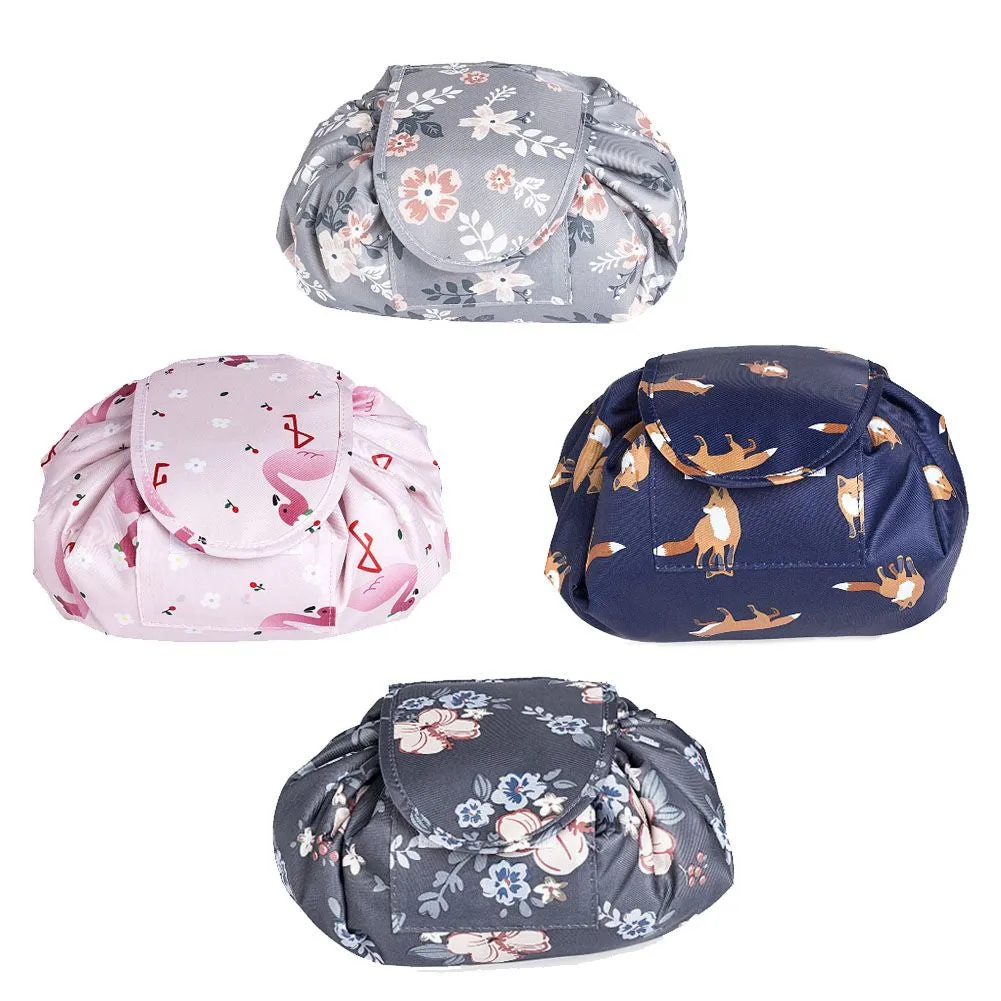 Portable Makeup Drawstring Bags Storage Magic Travel Pouch Cosmetic Woman Bag